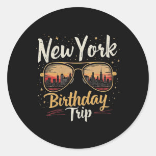 Adesivo Celebração de Aniversário da Linha do Céu de Nyc V