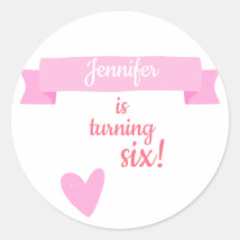 Adesivo Celebração de Aniversário da Menina