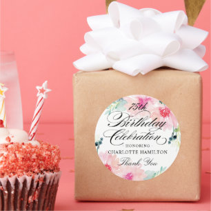 Adesivo Celebração de aniversário do 75º aniversário,