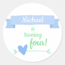 Adesivo Celebração de Aniversário do Menino