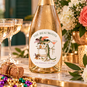 Adesivo Celebração de Casamento Dapper Gator em Nova Orlea