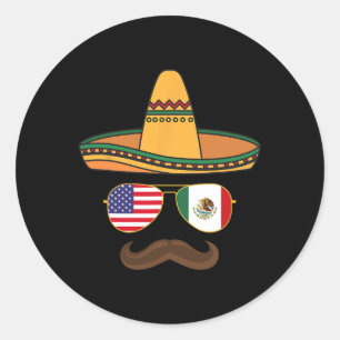 Adesivo Celebração de Cinco de Mayo Mexicano Americano 202