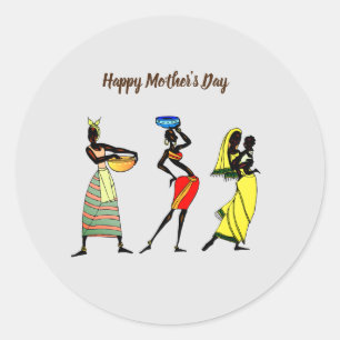 Adesivo Celebração de dias de as mães da Mãe Africana