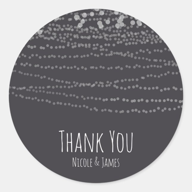 Adesivo Celebração de Elegante Moderno das Luzes (Frente)