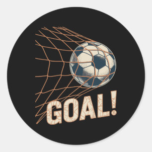 Adesivo Celebração de Gol de Futebol Futebol Antigo Bola n