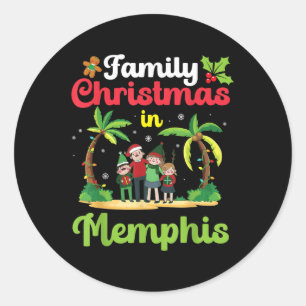 Adesivo Celebração De Natal Familiar Em Memphis Com Tropi