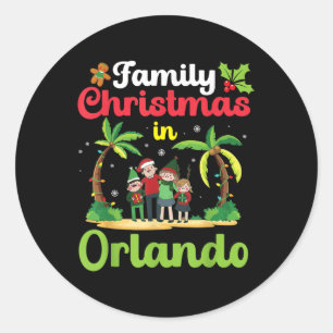 Adesivo Celebração De Natal Familiar Em Orlando Com Tropi