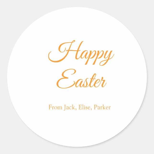 Adesivo Celebração de páscoa adicionar felz pascoa de foto (Frente)