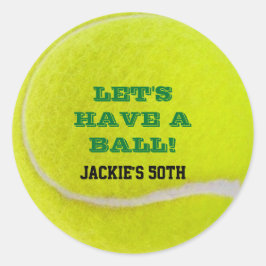 Adesivo Celebração de tênis tem uma bola