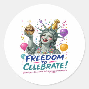 Adesivo Celebração do Aniversário da Estátua da Liberdade