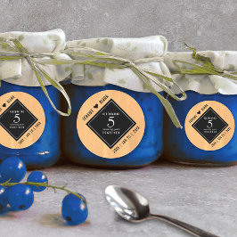 Adesivo Celebração do Aniversário de Casamento de Madeira