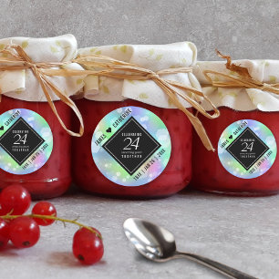 Adesivo Celebração do Aniversário de Casamento Opal 24