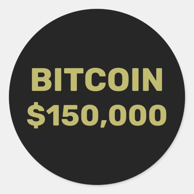 Adesivo Celebração do Bitcoin 150000 (Frente)