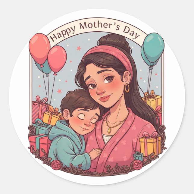 Adesivo Celebração do Dia das Mães (Frente)