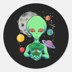 Adesivo Celebração Do Dia Espacial Árvore Cósmica De Alien