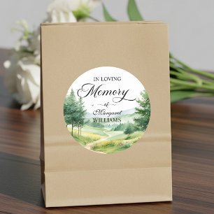 Adesivo Celebração Do Funeral De Montanhas E Árvores