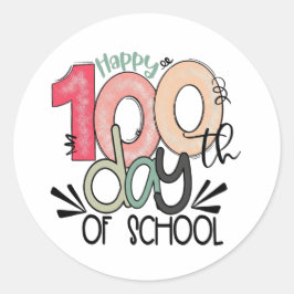 Adesivo celebração dos 100 dias de escola