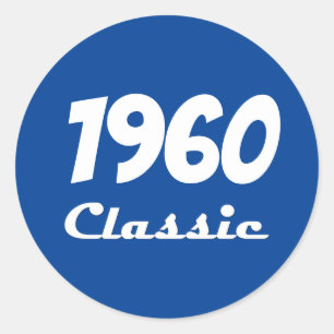 Adesivo Celebração dos 60 anos clássica de 1960