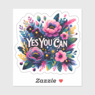 Adesivo Celebração Floral Vibrante da Força