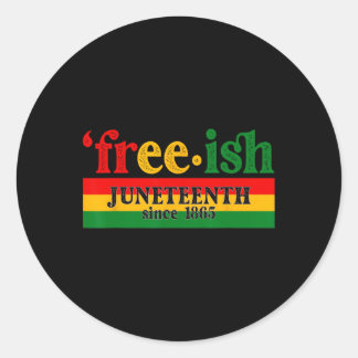 Adesivo Celebração Juneteenth Livre-ish Desde 1865 Preto M