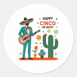 Adesivo Celebração Mariachi – Feliz Cinco de Maio