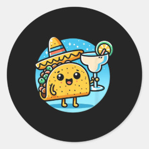 Adesivo Celebração Taco Margarita Comida Esportiva Mexican