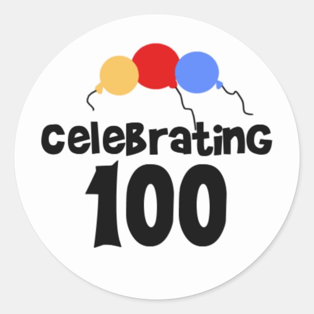 Adesivo Celebrando 100 (Frente)