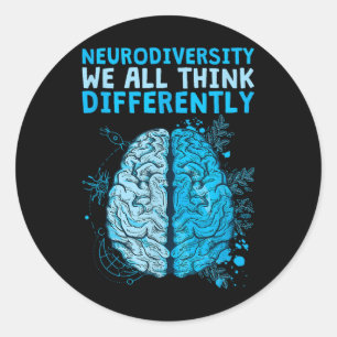 Adesivo Celebrar a Neurodiversidade que todos pensamos de