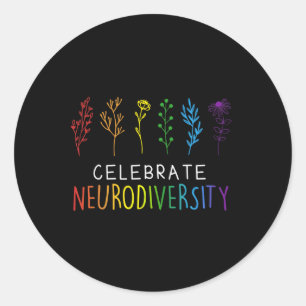 Adesivo Celebrar a Neurodiversidade Saúde Mental Autismo A