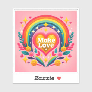 Adesivo Celebrar Amor Com Cores Alegres