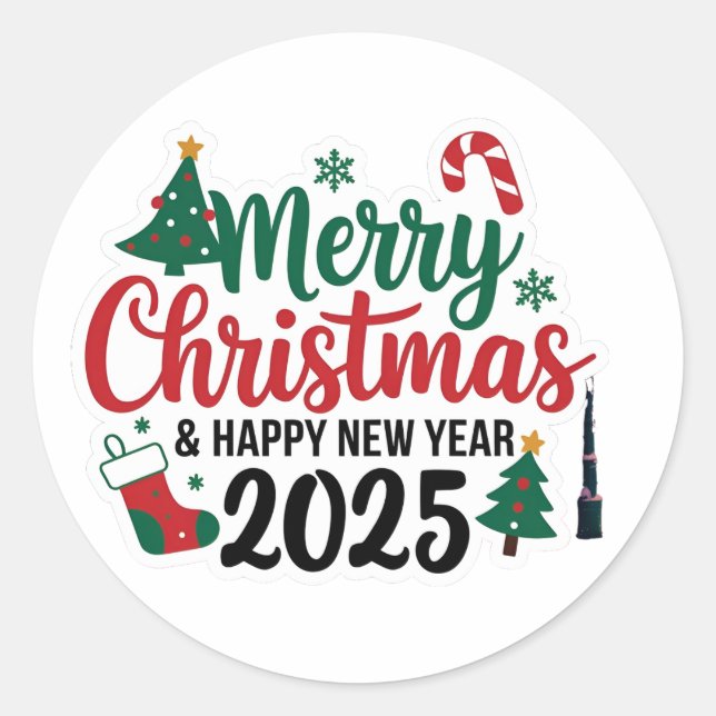 Adesivo Celebrar com Cada Pau: Vinhetas do ano 2025 (Frente)