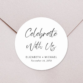 Adesivo Celebrar Com O Casamento