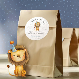 Adesivo Celebrar com um Raio! Aniversário do Leão do Menin