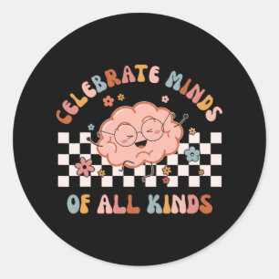 Adesivo Celebrar Mentes De Todos Os Tipos Camiseiros Neuro