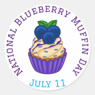 Adesivo Celebrar o Dia Nacional do Muffin de Aroma