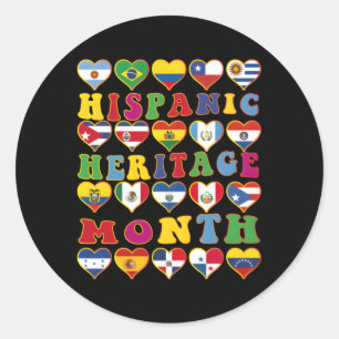 Adesivo Celebrar o Patrimônio Hispânico Mês dos Países de