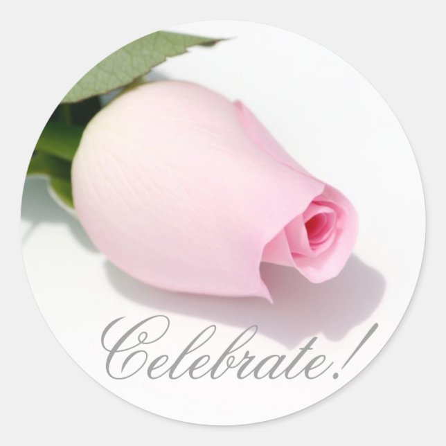 Adesivo Celebrar! Pink Rose Sticker (Frente)