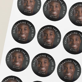 Adesivo Celebrating The Life Of | Photo Memorial Funeral