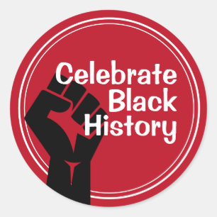 Adesivo Celebre o Histórico Negro Inspirador Vermelho