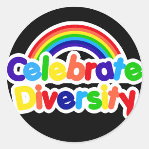 Adesivo Celebre o Orgulho gay Rainbow da Diversidade