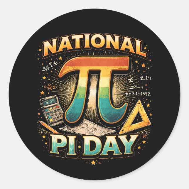 Adesivo Celebre o Pi (Frente)