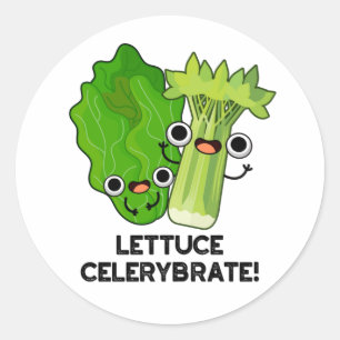 Adesivo Celerybrate Cute Veggie Pun