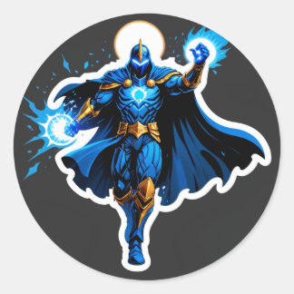 Adesivo Celestial Arc Knight – Blue Energy Ascension