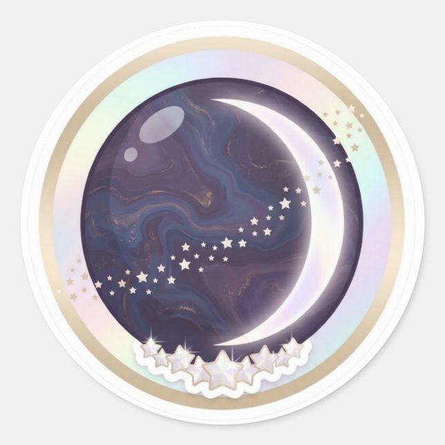 Adesivo Celestial Lua Crescente (Frente)
