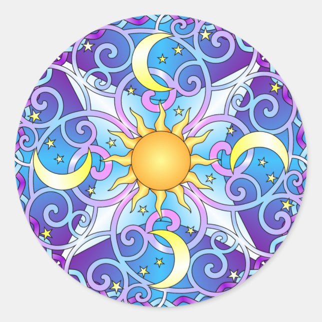 Adesivo Celestial Mandala (Frente)