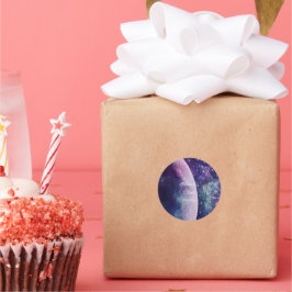 Adesivo Celestial Purple Galaxy Moon Wedding 