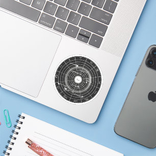 Adesivo Célestial Whispers Zodiac Vintage