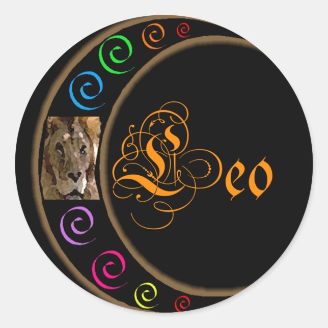 Adesivo Celestrial Moon Leo (Frente)