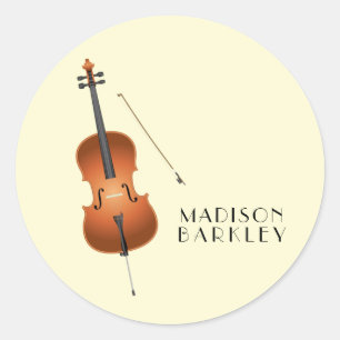 Adesivo Cello Musical Music Teacher String Orchestra