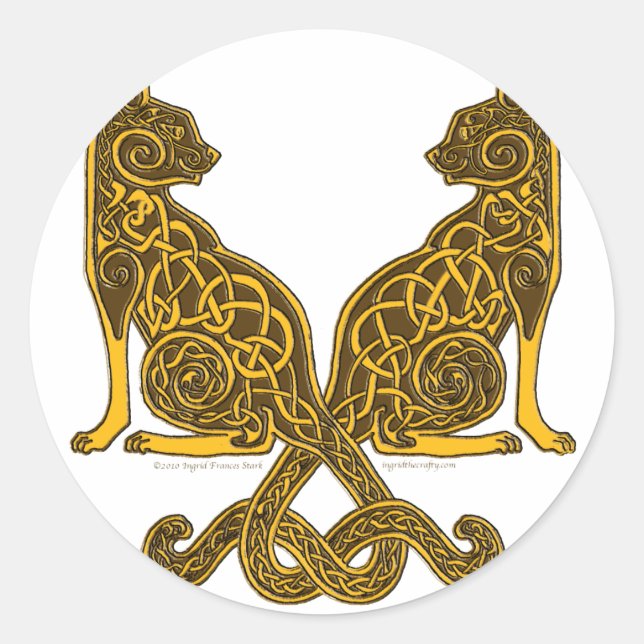 Adesivo celta 6 bronze de ouro (Frente)